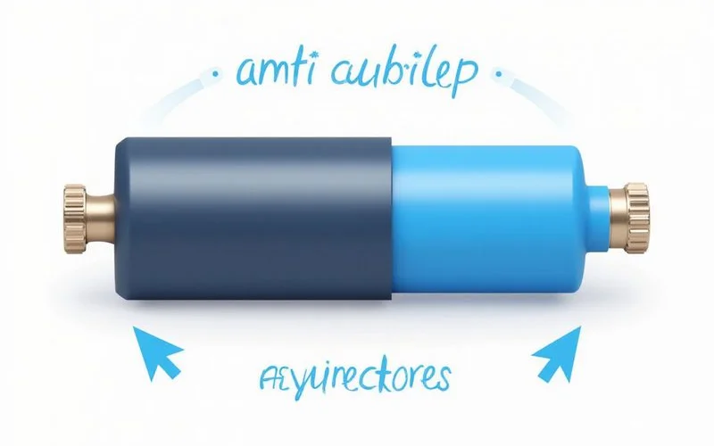 Diagram comparing anti-snap cylinder design vs standard cylinder