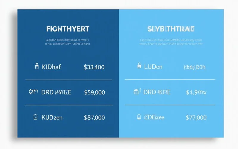 Price table by lock type and brand